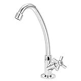 Torneira Bica Móvel Cozinha Abs Cromado Slim Mesa 1 4 V Cor Prateado