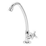 Torneira Bica Móvel Cozinha Abs Cromado Slim Mesa 1 4 V Cor Prateado