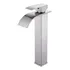 Torneira Cascata Alta Mistu Monocomando Cor Prata Aço Escovado Telca Qsm-h2011