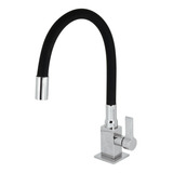 Torneira Color Preta Square Tubo Silicone Flexivel 4168 C70