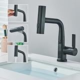 Torneira Com Display De Temperatura Com Pulverizador De 3 Vias Para Agua Quente E Fria Preta