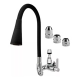 Torneira Cozinha Cone Preto Parede P Purificador 1 4 E 5 16