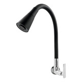 Torneira Cozinha Flexível Gourmet Parede Preto 5005 Fosco Nitro Metais