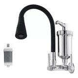 Torneira Cozinha Gourmet C filtro Parede Tubo Cone Flexível