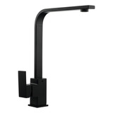 Torneira Cozinha Mm House Gourmet Tnr0010 Slim L Alta Bancada Monocomando Preto Acabamento Fosco