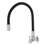 Torneira Cozinha Parede Gourmet Luxo Flexível Colorido Volta Cor Preto Marca Alpha Hidrometais