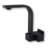 Torneira Cozinha Parede Quadrit Luxo Black Bica Móvel Baixa