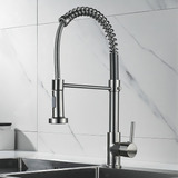 Torneira De Bancada Gourmet Inox Cromado Quente Frio Acabamento Brilhante Cor Prateado