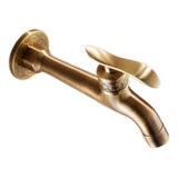 Torneira De Bronze Dourada