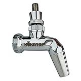 Torneira De Cerveja Nukatap SS Com Vedação Dianteira Aço Inoxidável Cromado
