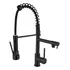 Torneira De Cozinha Gourmet Monocomando Com Misturador Black Preto Fosco 50 Cm Homefy Leblon