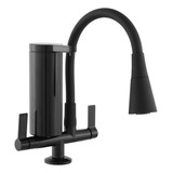 Torneira De Cozinha Pia Gourmet Com Filtro Mesa Preta Flex