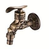 Torneira Decorativa Vintage Em Cobre- Design De Dragão- Acabamento Bronze Antigo- 10cm X 10-2cm
