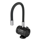 Torneira Elétrica 4t Bancada Hydralar Flex Preta Hydra Acabamento Brilhante Cor Preto 127v
