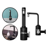 Torneira Elétrica Parede Hydra Slim 4t Preta Acabamento Cromado Cor Preto 220v