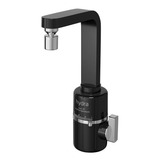 Torneira Elétrica Slim 4t P Parede 5500w Preta Hydra 220v