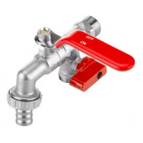 Torneira Esfera Metal Latão 1 2 Tanque Máquina Duas 2 Saídas