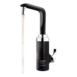 Torneira Essence Lorenzetti Preta Cromada Eletrônica Parede Cor Preto cromado 110v 4600w