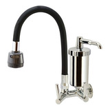 Torneira Filtro Gourmet Parede Duplo Jato Colorido 1 4 V Cor Preto
