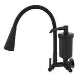 Torneira Filtro Gourmet Pia Cozinha Flexível Preta Cor Preto Acabamento Brilhante