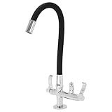 Torneira Flexivel De Mesa Com Saida Para Purificador De Agua Tubo Preto 1 4 De Volta Samer Metais