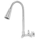 Torneira Flexivel De Parede Com Saída Para Purificador De Agua Tubo Cromado Dois Jatos Samer Metais