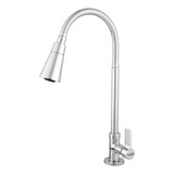 Torneira Gourmet Cozinha Bancada Balcão Pia Metal Dois Jato