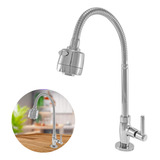 Torneira Gourmet Cozinha Bancada Tubo Flexível Cromada Luxo