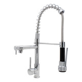 Torneira Gourmet Cozinha Cromada Império Das Torneiras Misturador Monocomando 50 Cm Spray Chuveirinho 3538