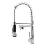 Torneira Gourmet Cozinha Império Das Torneiras Misturador Monocomando 50 Cm Spray Chuveirinho Doha 3538