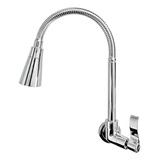 Torneira Gourmet De Parede Cone Inox Acabamento Cromado Cor Prateado