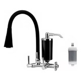 Torneira Gourmet Filtro Parede Flexivel Preta Pia Cozinha