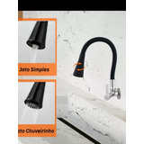 Torneira Gourmet Luxo Flexível Parede 2 Jatos
