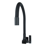 Torneira Gourmet Quadrada Flex Metal Parede Preta 4167 C 70