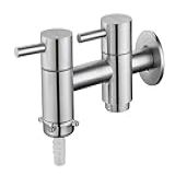 Torneira Inox Tanque C Saída P Máq De Lavar Link NOX12