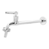 Torneira Longa 24cm Metal Inox 1 2 3 4 Tanque Mangueir 5071b