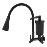 Torneira Metal Filtro Cozinha Pia Cuba Parede Preto Luxo