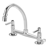 Torneira Misturador Cozinha Mesa Saída Universal Purificador Acabamento Arejador Articulado Cor Prateado