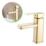Torneira Misturador Monocomando Banheiro Dourada Super Luxo Cor Dourado