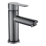 Torneira Monocomando Cinza Banheiro Lavabo Bica Baixa