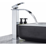 Torneira Para Banheiro Cascata Acabamento Cromo 30cm