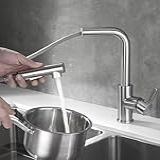Torneira Para Cozinha Gourmet De Bancada Função Bico Extensível 2 Modos Jato E Ducha Monocomando Misturador