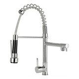 Torneira Para Cozinha Gourmet Misturador Monocomando Munim Pingoo casa Prata