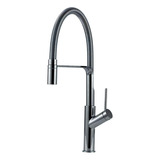 Torneira Para Cozinha Gourmet Misturador Monocomando Piranga Pingoo casa Prata