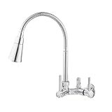 Torneira Parede Cozinha Bica Cone Cromada Saída Filtro E Purificador