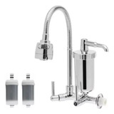 Torneira Pia Metal Com Filtro Cozinha Gourmet Parede