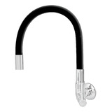 Torneira Preta Black Gourmet Emborrachada Cozinha Pia Área Gourmet Lazer Parede Flexível Móvel Pressão 1 4 De Volta Luxo Silicone Dazie Metais