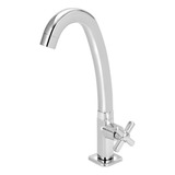 Torneira Quadrada Cozinha Mesa Bica Móvel Abs Cromado Slim