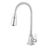 Torneira Quadrada De Metal Gourmet Cozinha Bancada Com Ducha Cor Cromada Ecoágua Hope Metais