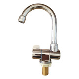 Torneira Simples Dobrável Zincada Base Em Aço Inox